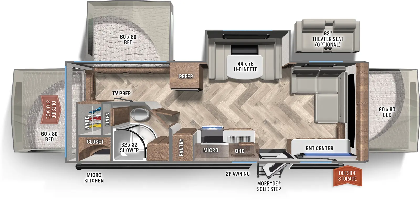 Solaire Ultra Lite 244H Floorplan